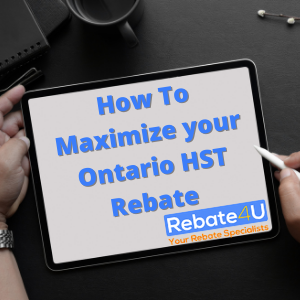 Maximize your Ontario HST Rebate This Year